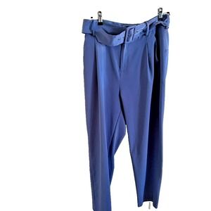 Jason Wu Womens Pleated Crepe Carrot Pants in Periwinkle Size US 10 Professional